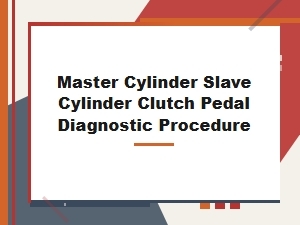 Diagnosing a Faulty Clutch Master or Slave Cylinder